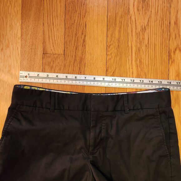 Trina Turk-Banana Republic Stretch Short Black Chino Tailored Shorts, Sz 8 - Picture 6 of 8